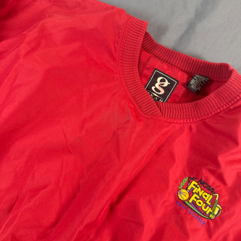 Gear For Sports Mens XL Red 2003 NCAA Final Four New Orleans Pullover Jacket